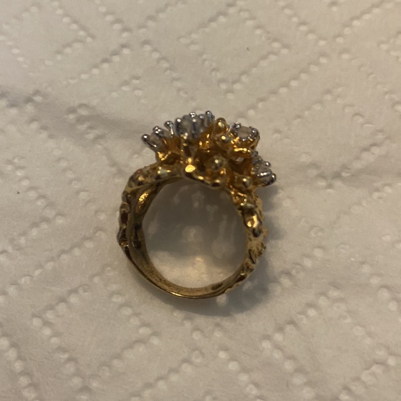 Antique unique gold plated ring - Picture 2 of 5